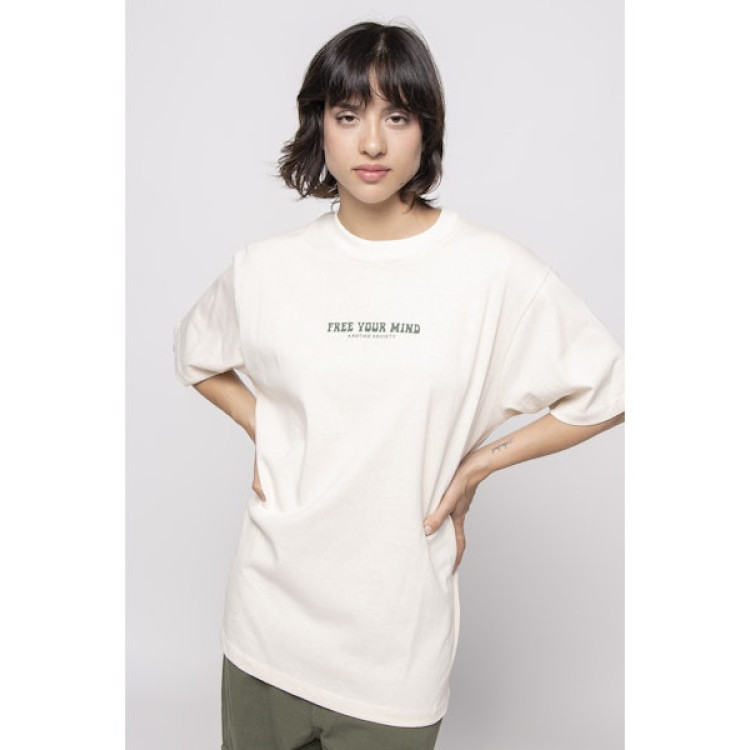 CAMISETA KAOTIKO FREE YOUR MIND BEIGE