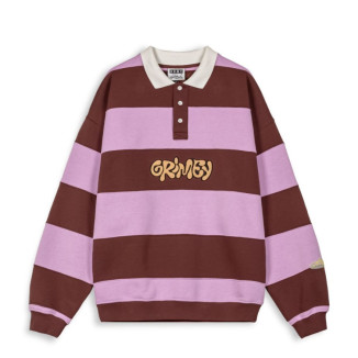 GRIMEY POLO CREW STRIPES BROWN