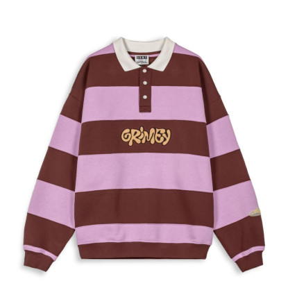 GRIMEY POLO CREW STRIPES BROWN