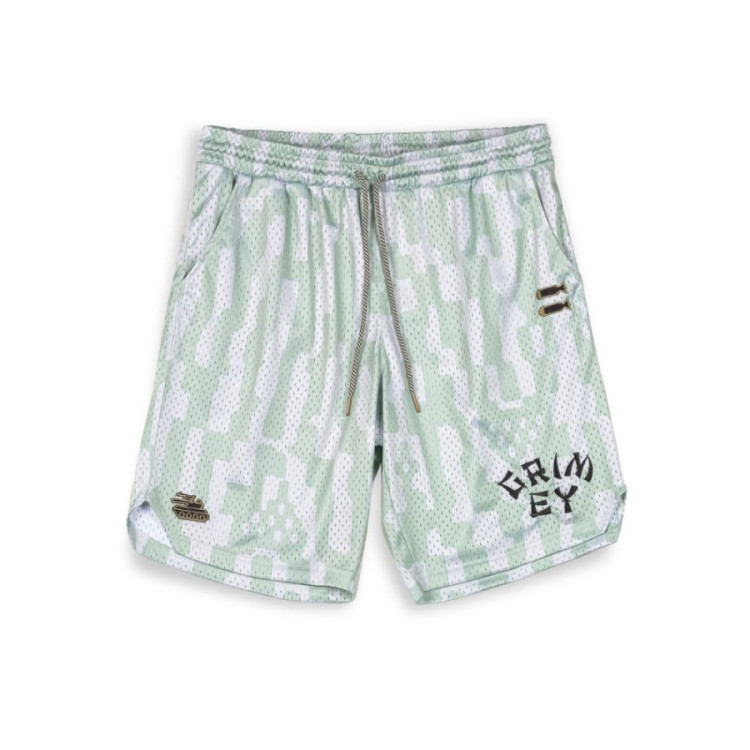 GRIMEY LUCKY DRAGON MESH BASKET SHORTS