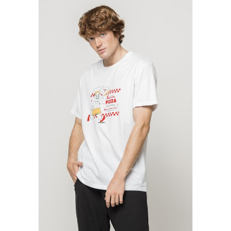 CAMISETA KAOTIKO HOT PIZZA WHITE