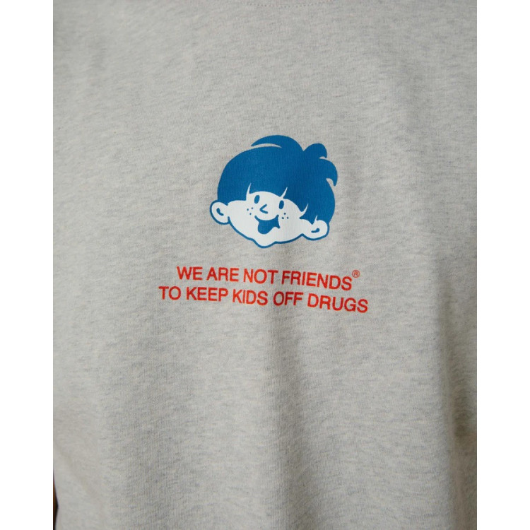 WE ARE NOT FRIENDS CAMISETA KIDS OFF DRUGS GREY