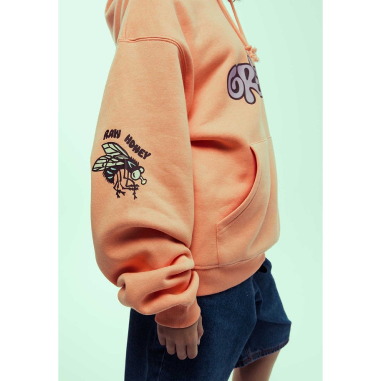 GRIMEY BLOODSUCKER VINTAGE HOODIE ORANGE 