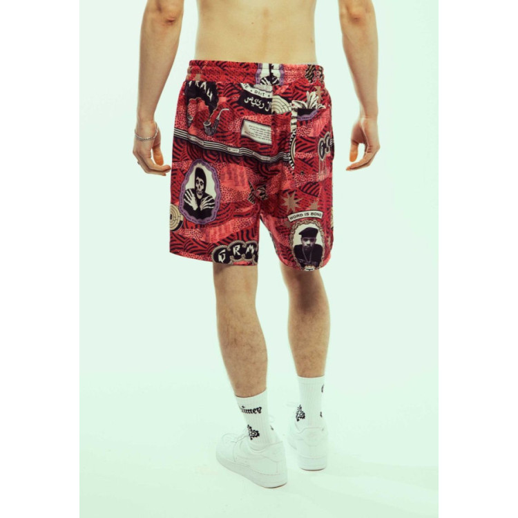 GRIMEY SUPASTAR SWIMSHORT RED