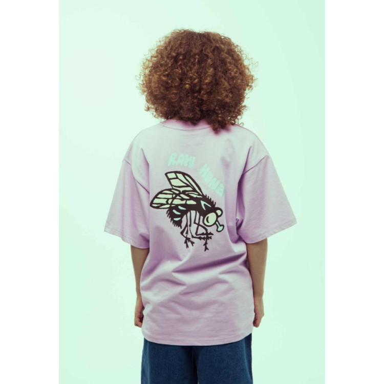 GRIMEY BLOODSUCKER OVERSIZED VIOLET TEE