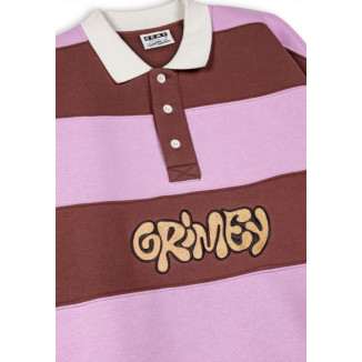 GRIMEY POLO CREW STRIPES BROWN