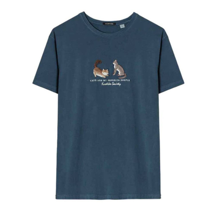 CAMISETA KAOTIKO CATS NAVY