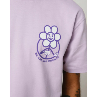 WE ARE NOT FRIENDS CAMISETA LOGO LAVENDER