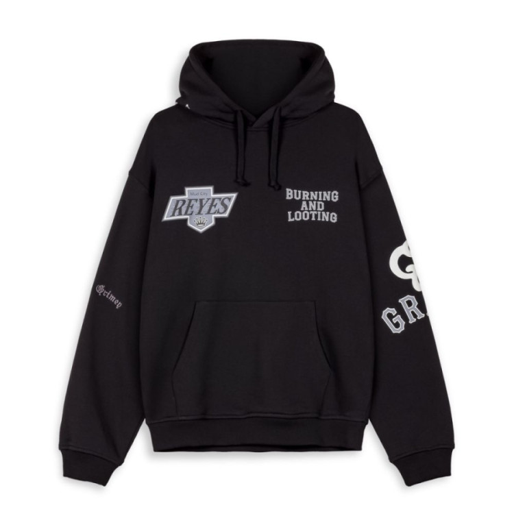 GRIMEY CAUSING PANIC HOODIE BLACK