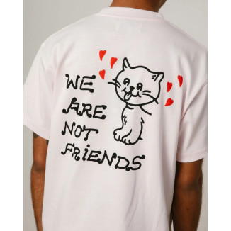 WE ARE NOT FRIENDS CAMISETA CAT LOVER PINK