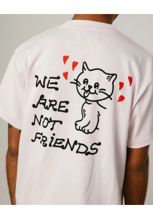 WE ARE NOT FRIENDS CAMISETA CAT LOVER PINK